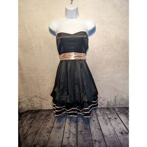 Studio Y strapless bubble skirt formal cocktail dress 7/8